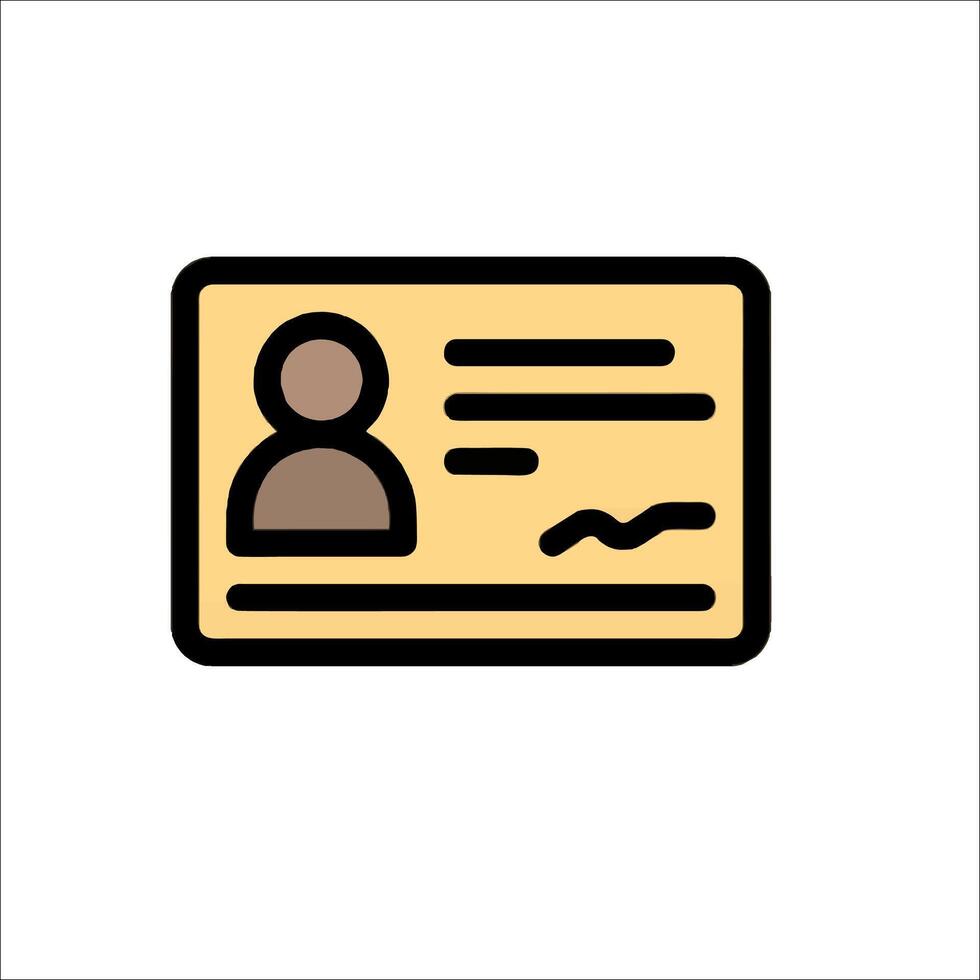 A person is shown on a yellow card vector