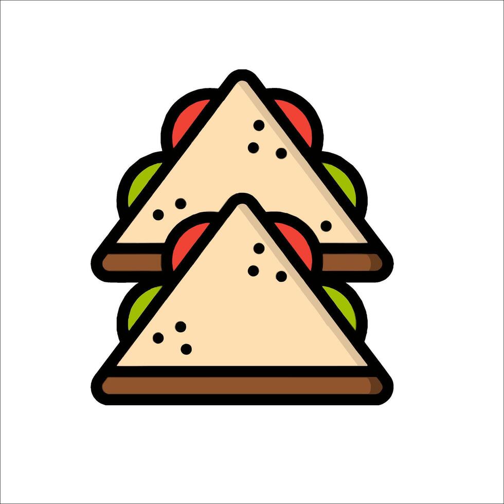 sandwich icon illustration vector