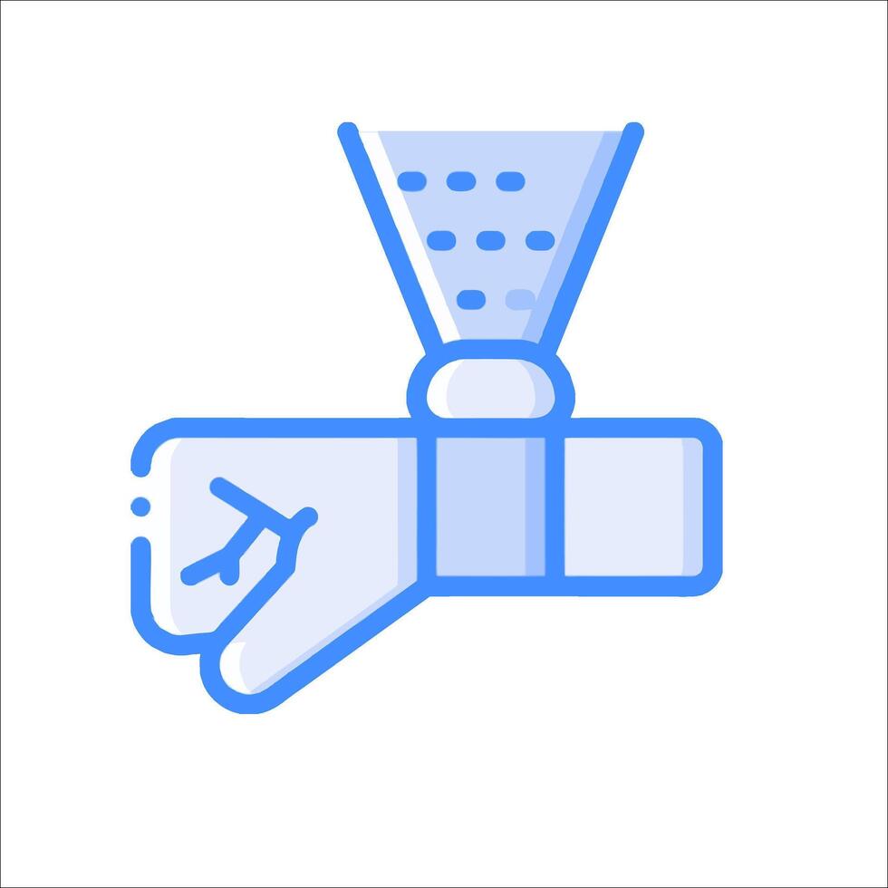 A hand holding a bottle of water and a watch vector