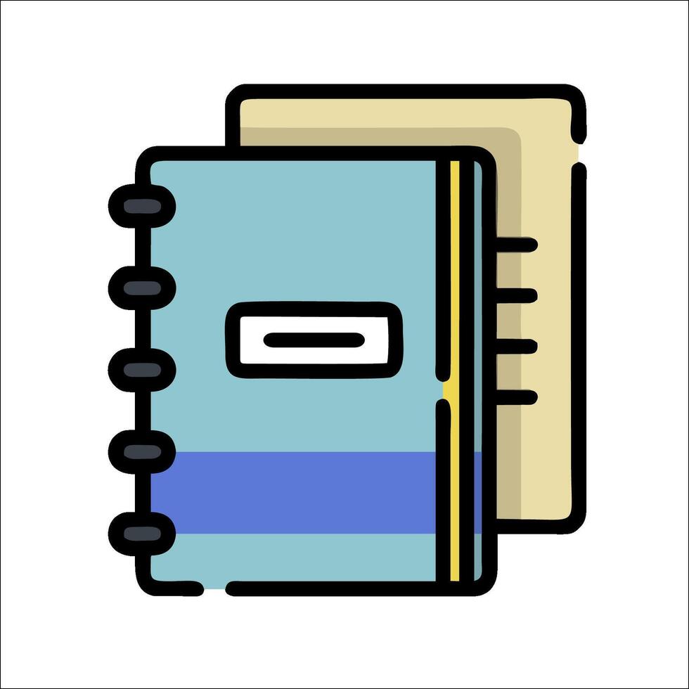 Notebook icon illustration vector