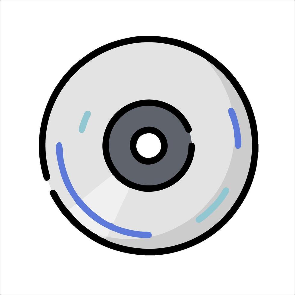 A cd icon on a white background vector