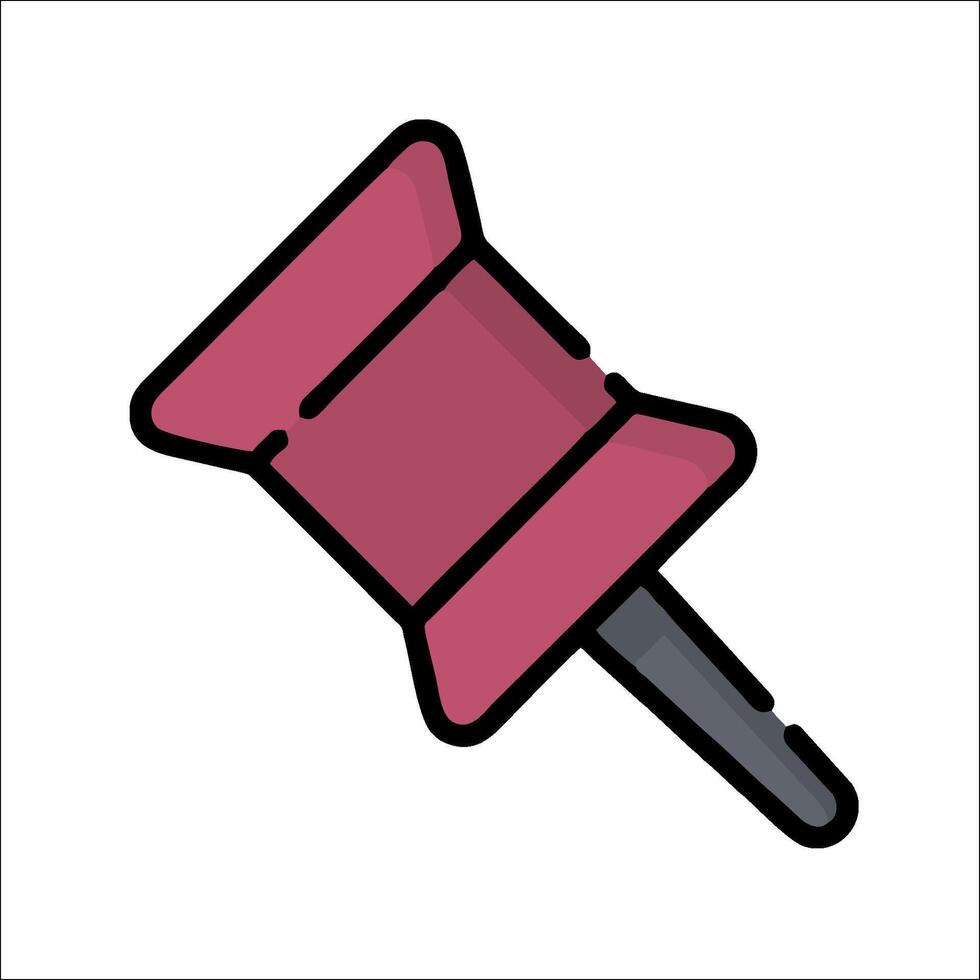 A pink spool of thread icon on a white background vector