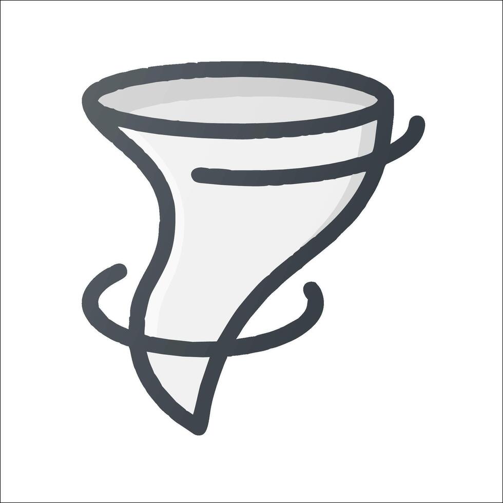 A tornado icon on a white background vector