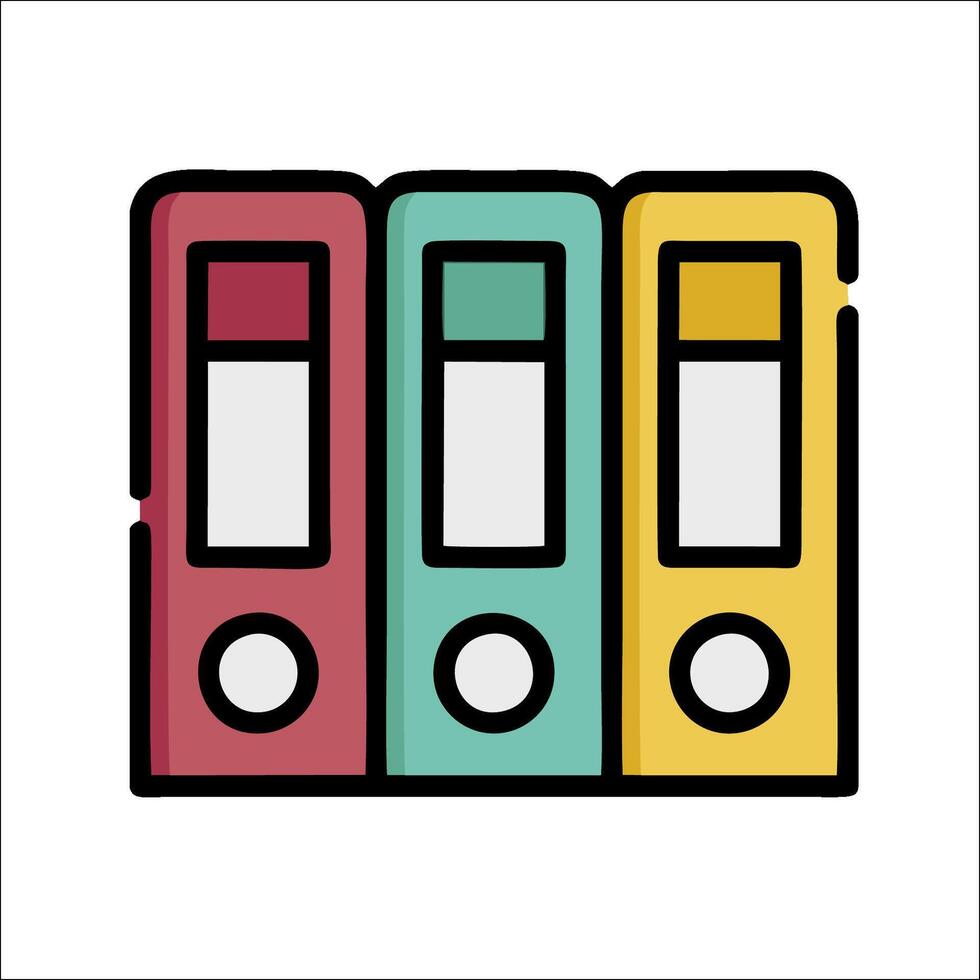 File folder icon illustration vector