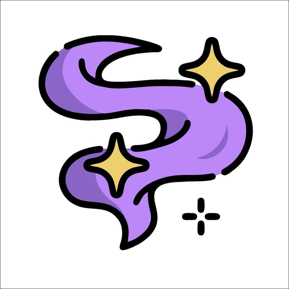 A purple and gold star with a star on it vector