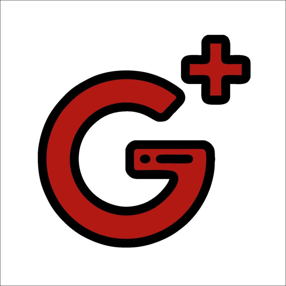 Google plus logo vector