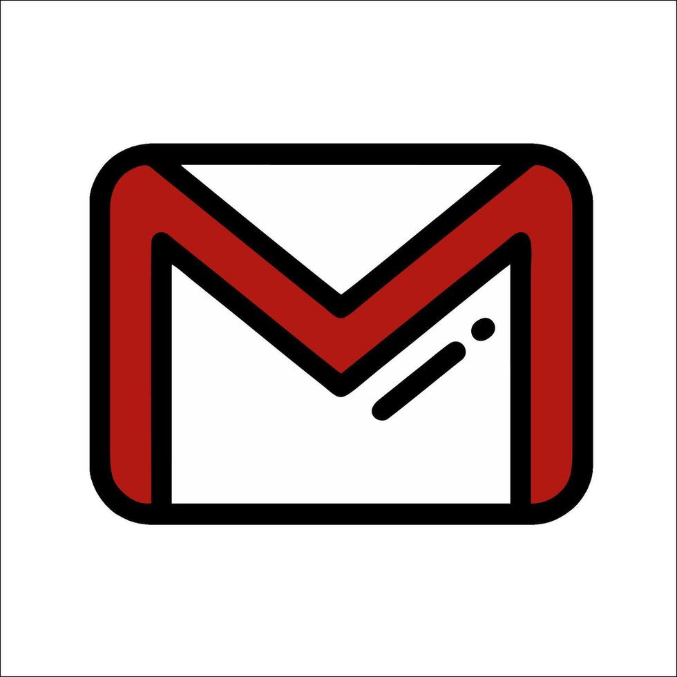 Google mail icon vector