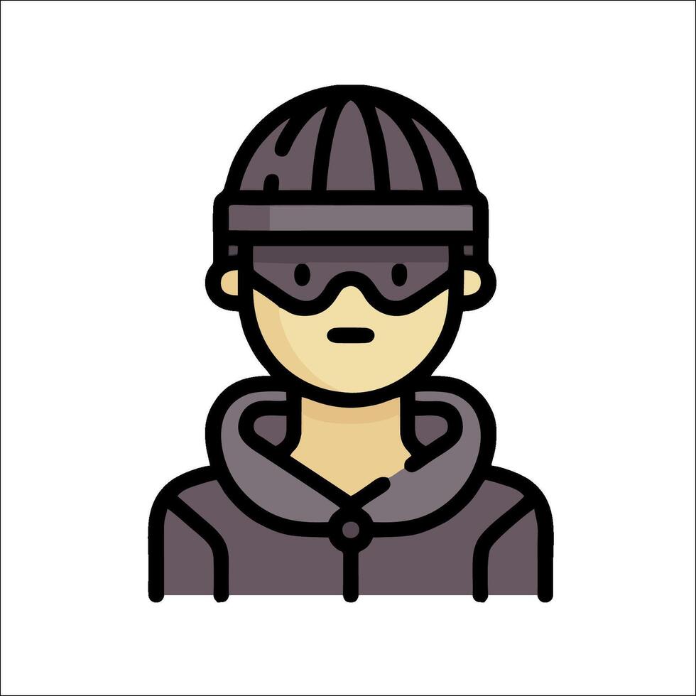 A man in a hoodie and sunglasses vector
