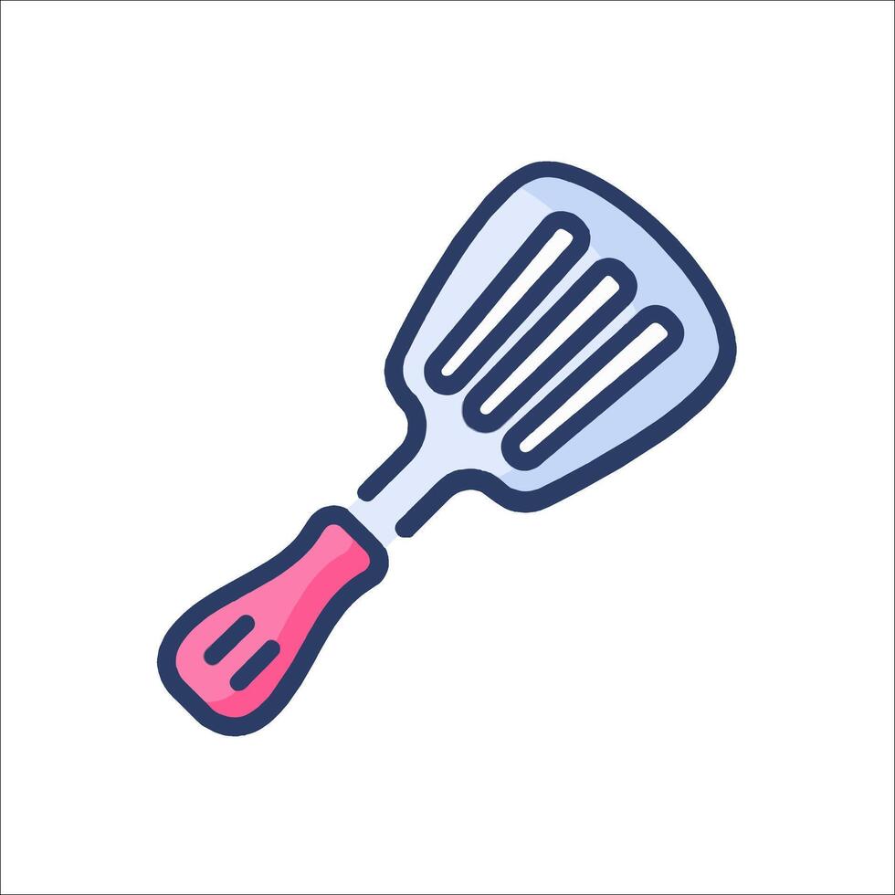 A kitchen spatula icon on a white background vector