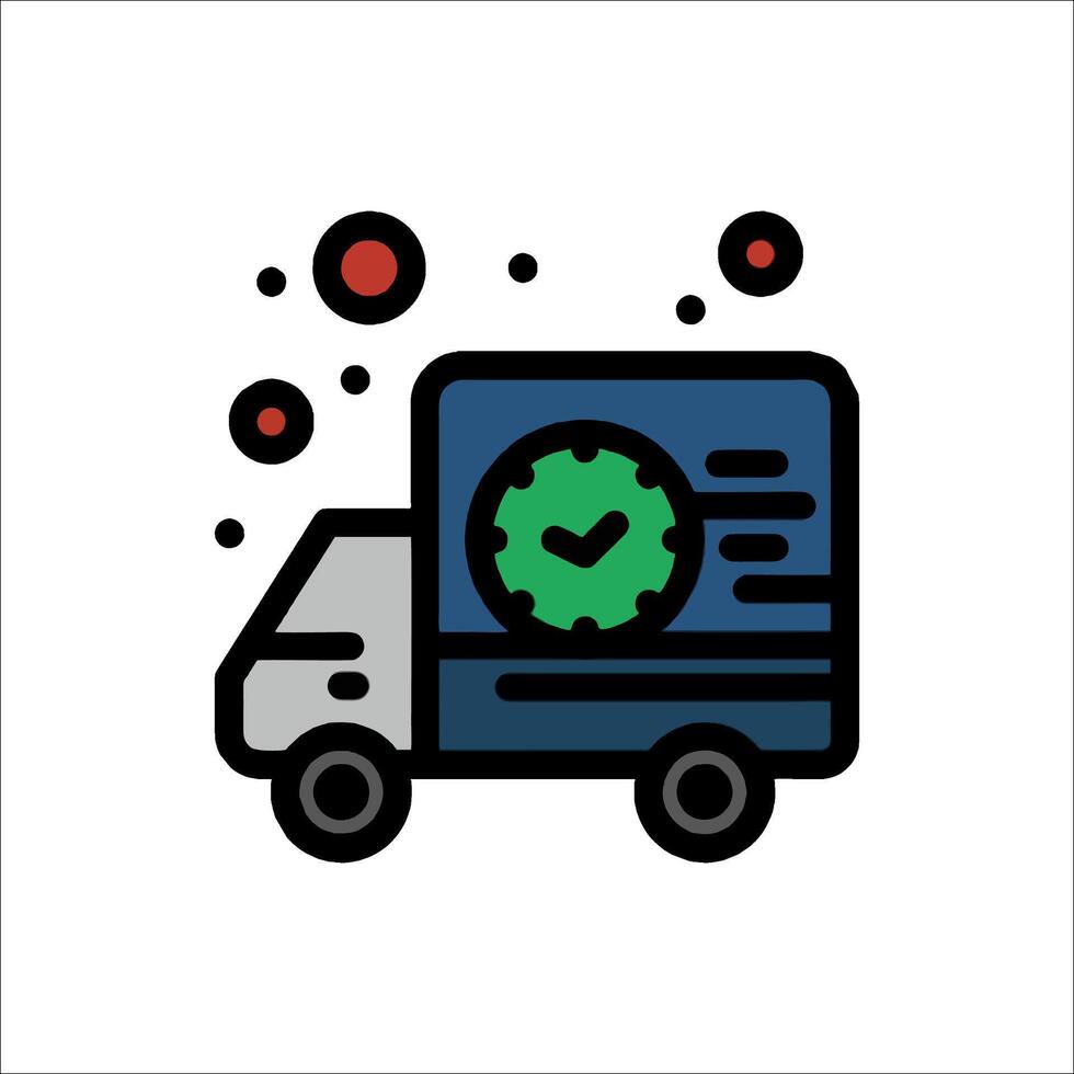 Delivery truck icon illustration vector