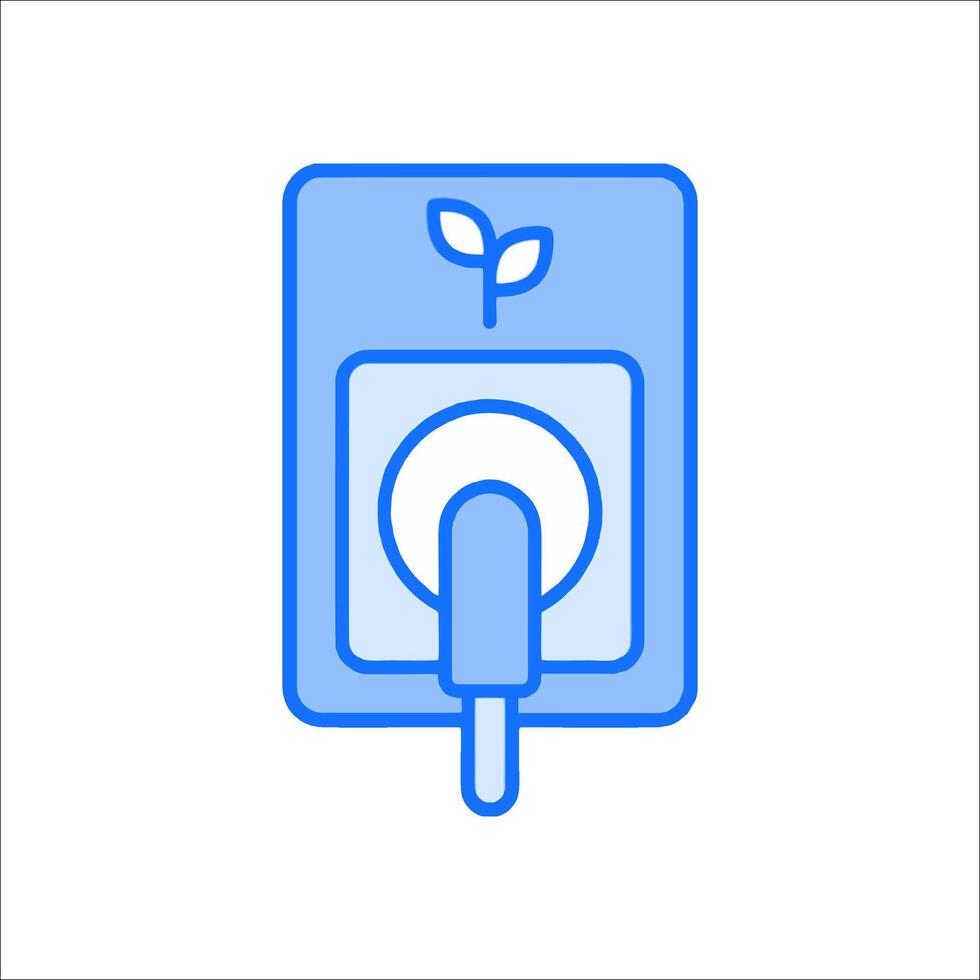 Electric car charging icon illustration vector