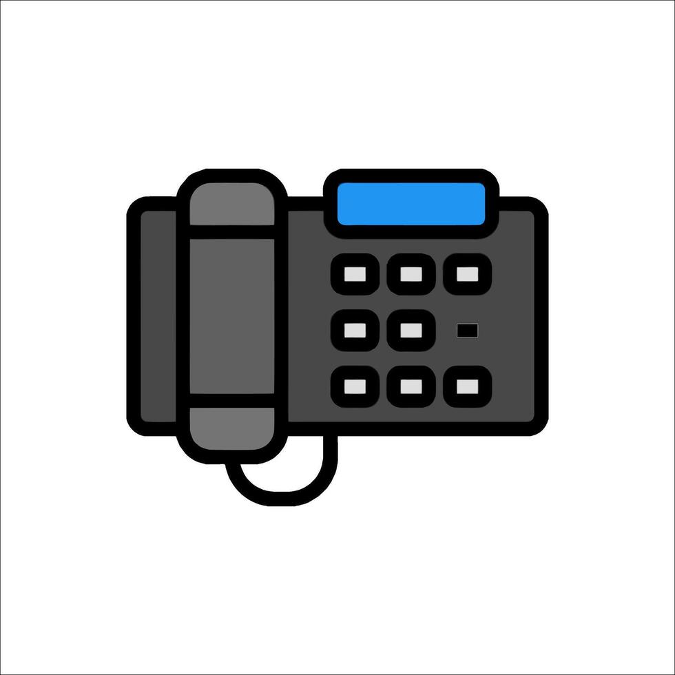 An icon of a phone on a white background vector