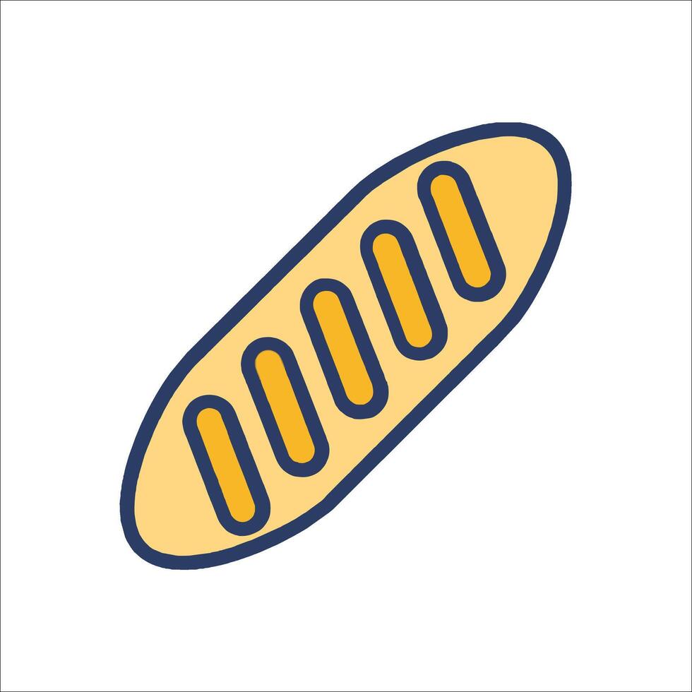 Bread icon isolated icon vector