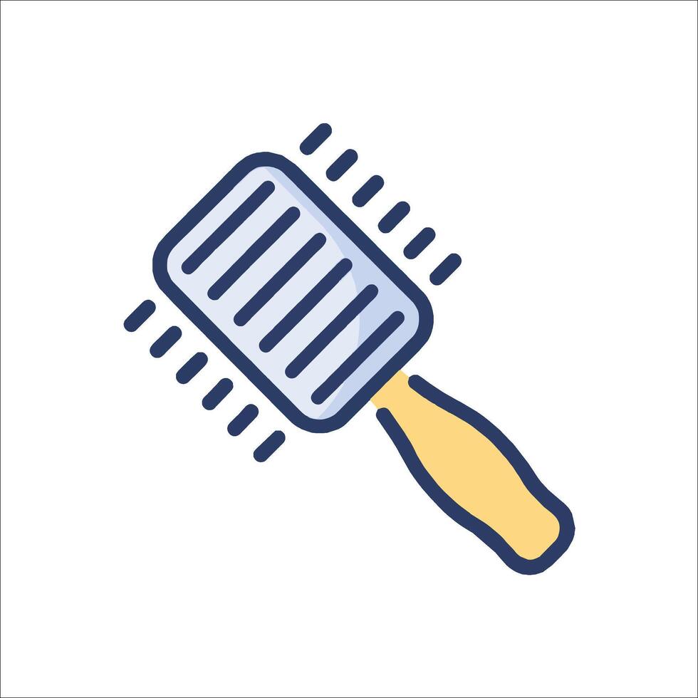 A comb icon on a white background vector
