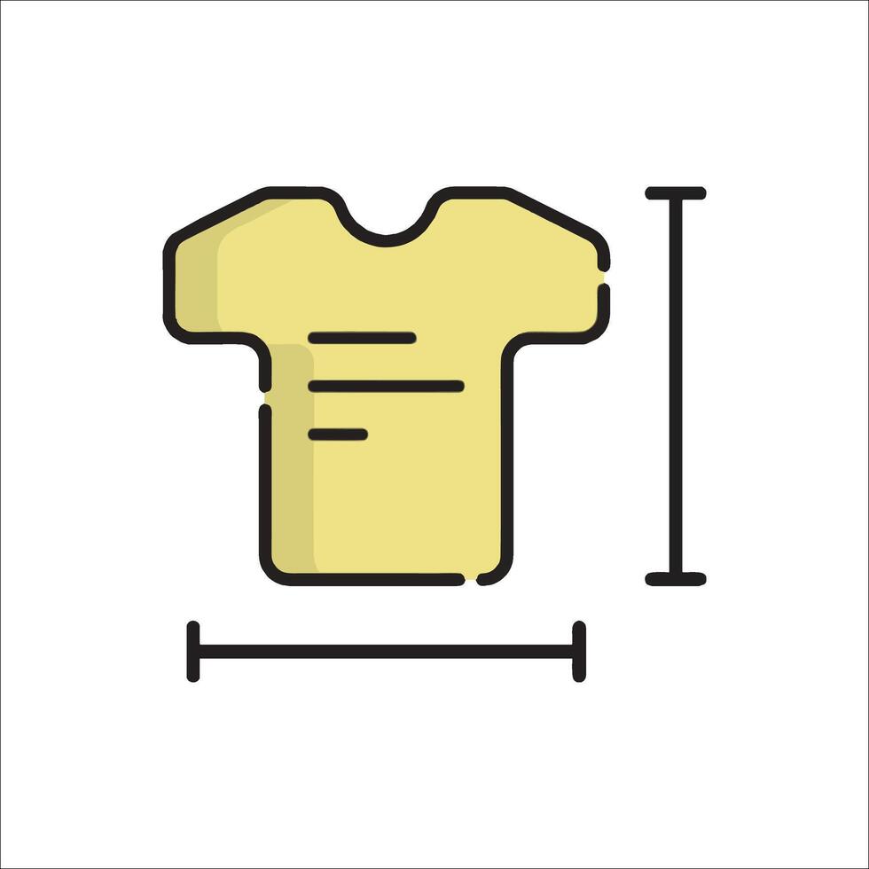 A t - shirt is shown on a white background vector