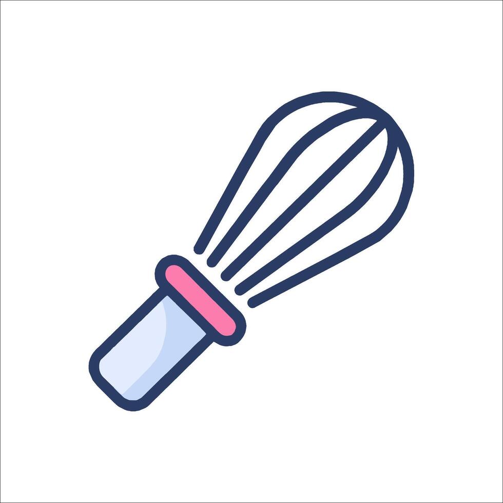 A whisk icon on a white background vector