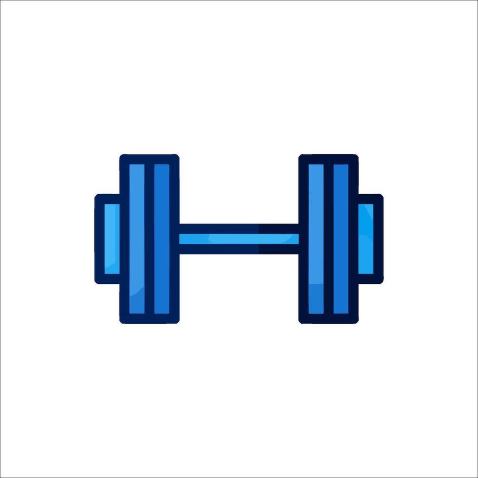 Dumbbell icon on white background vector