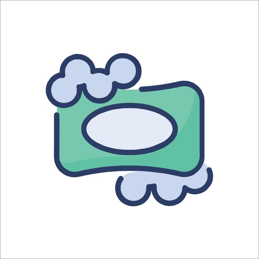 A blue and green sign with a cloud on it vector