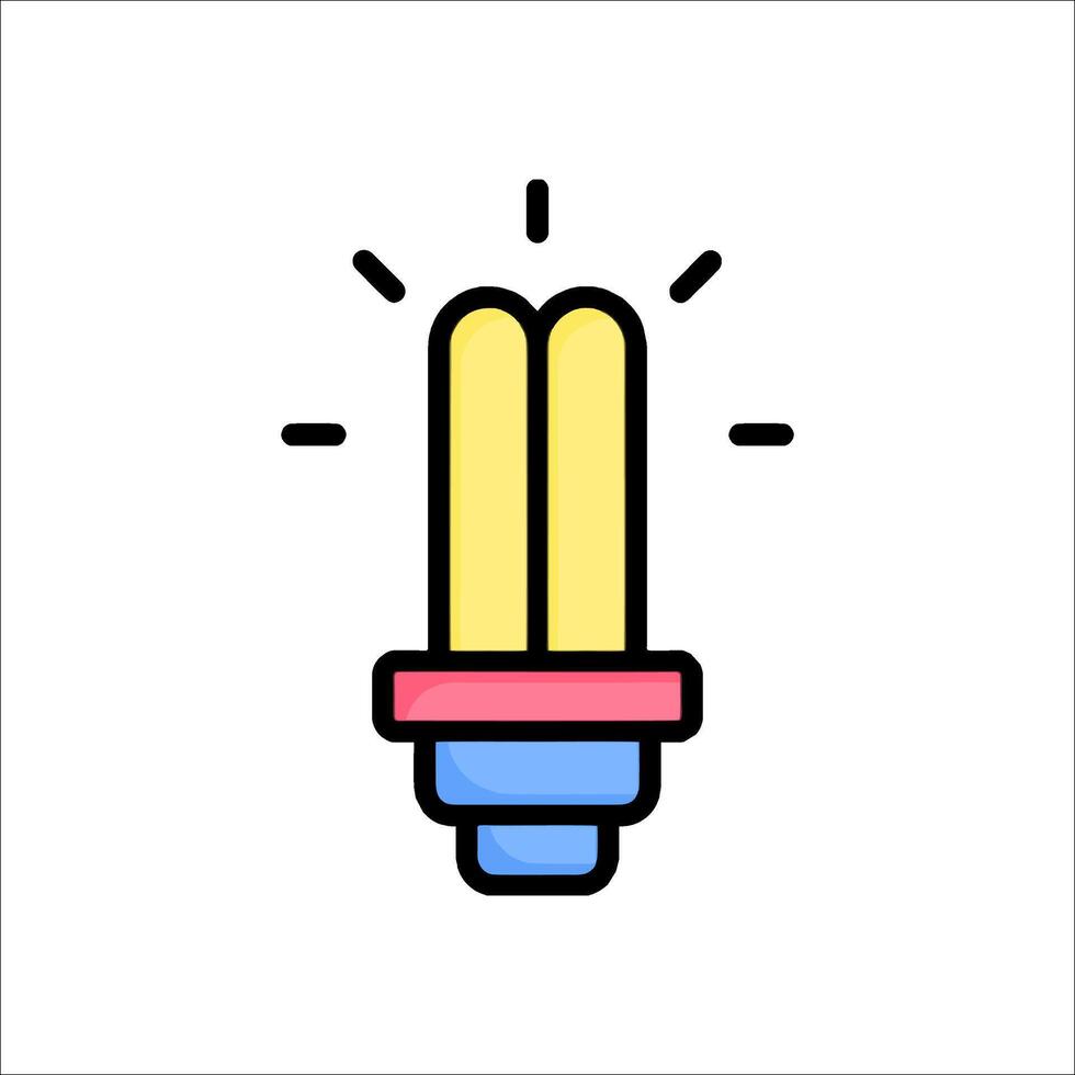A light bulb icon on a white background vector