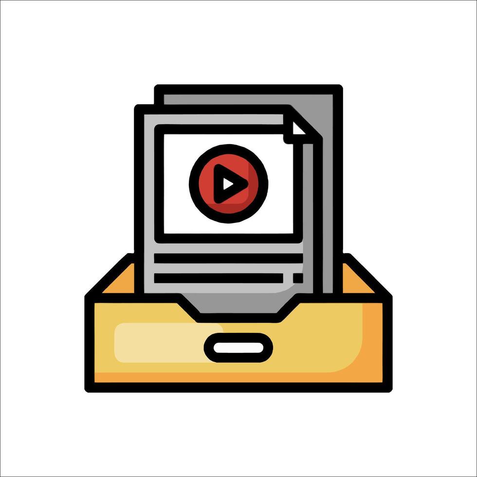 player icon in a box vector