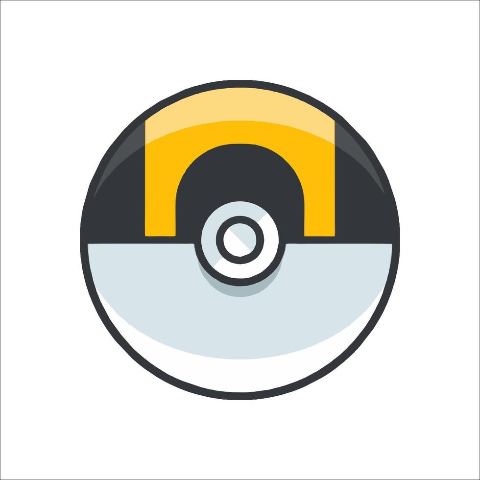 A poke ball icon on a white background vector