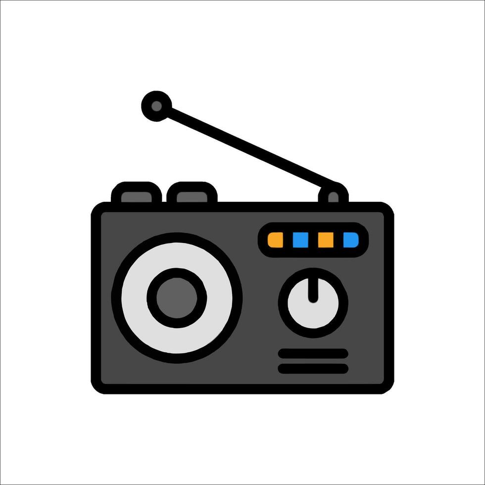 Radio icon illustration vector
