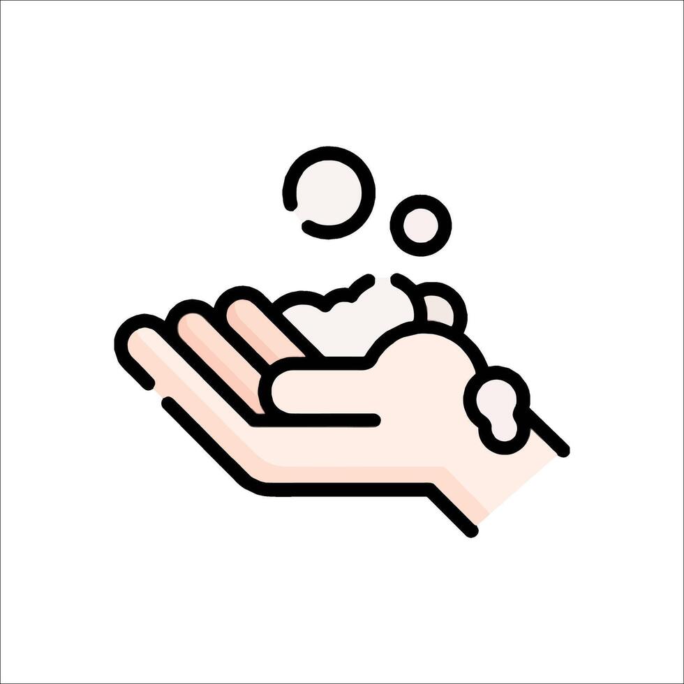 Wash hands icon illustration vector
