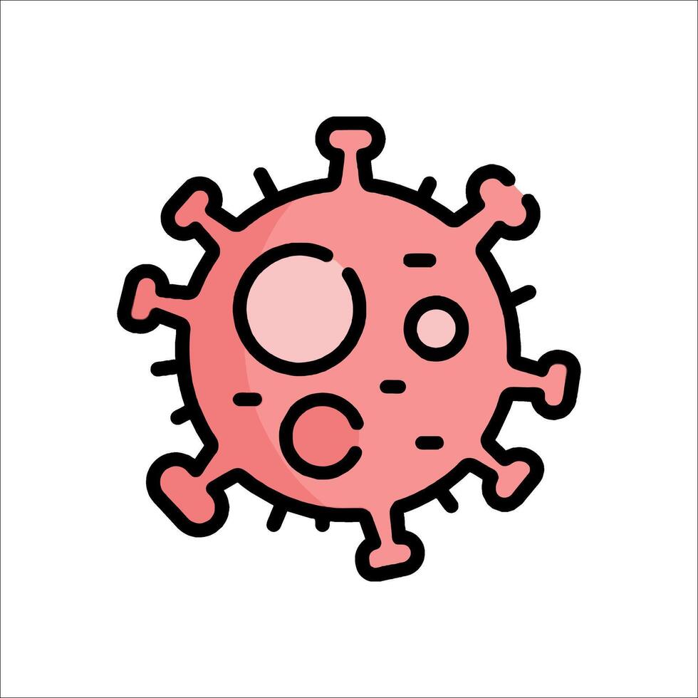 Coronavirus icon, illustration vector