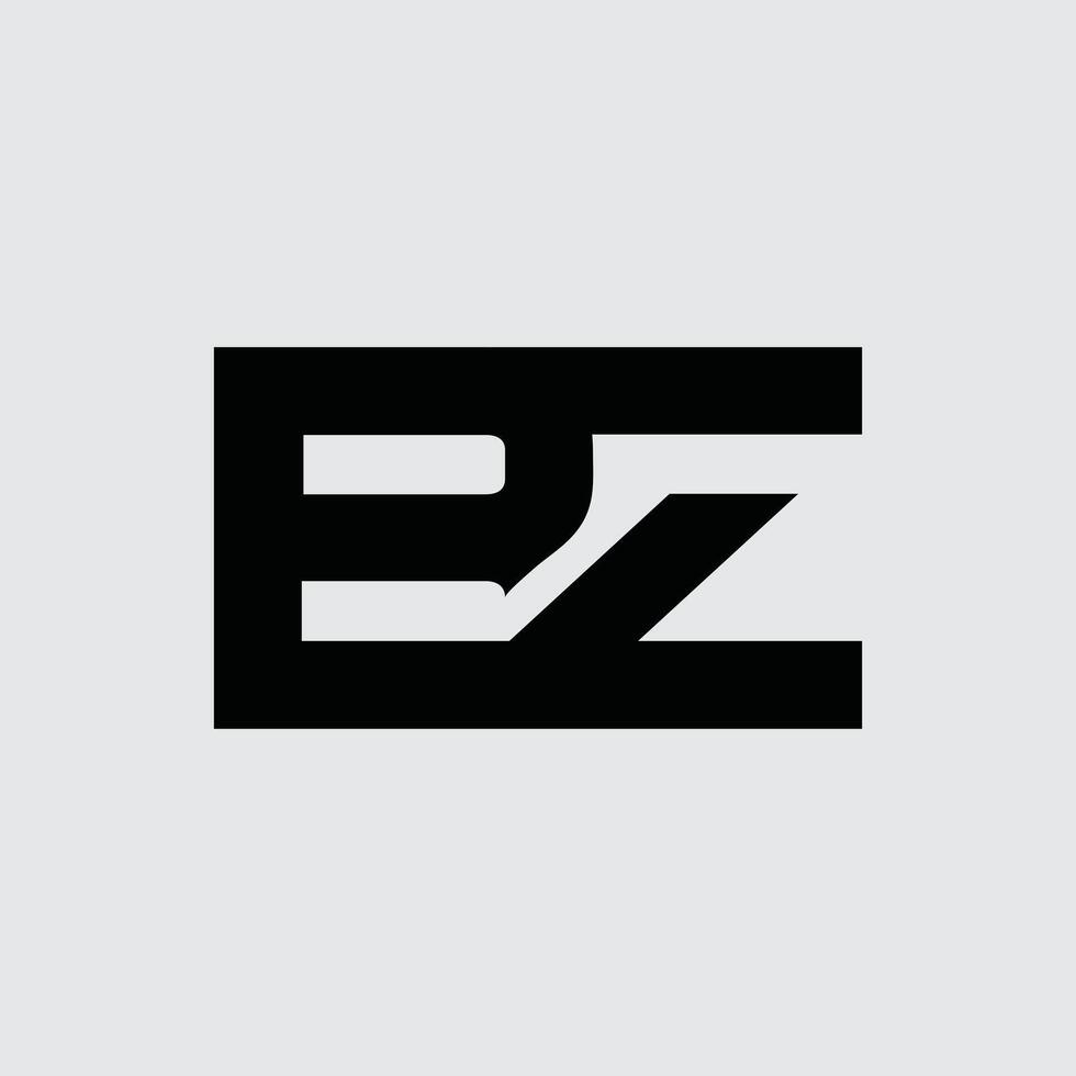 Initial letter logo design BZ vector