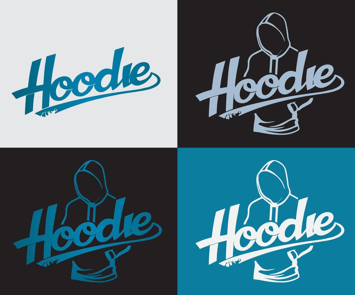 Creative hoodie logo sample. vector