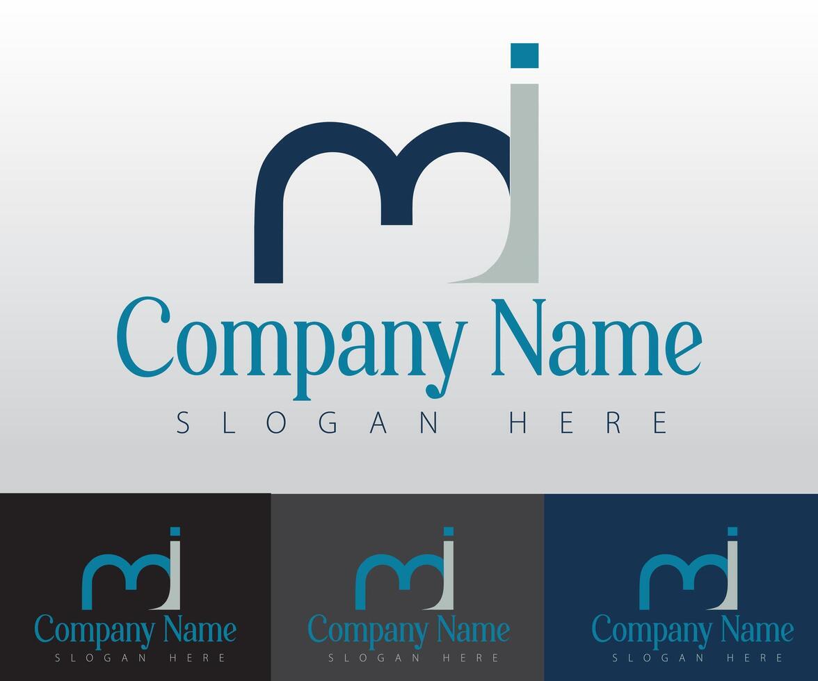 Logo design idea with initials. vector