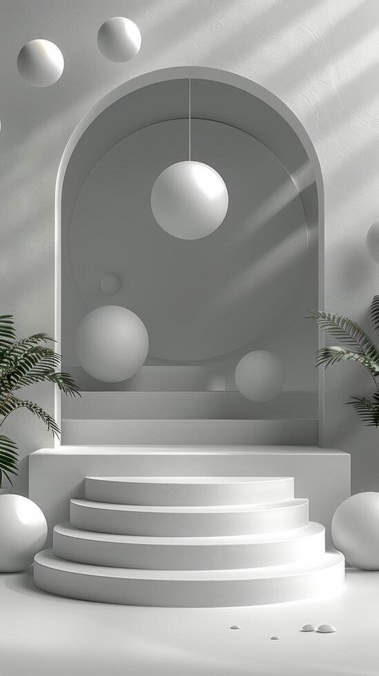 Stairs Leading to White Building photo