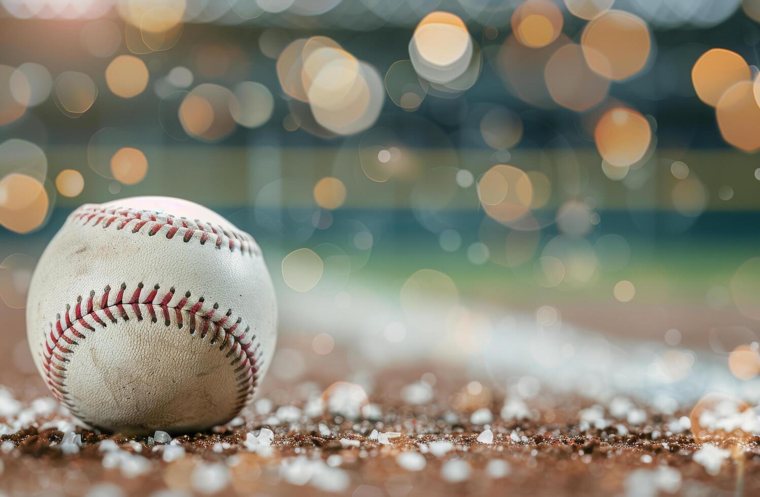 Baseball on the Field photo