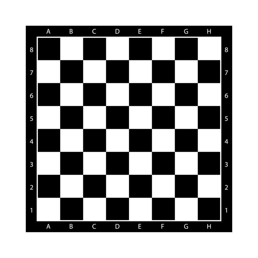 Wood checkered chess board. Chessman in flat style. Game figures. Strategy game, intelligent hobby activity, competition or tournament. illustration. vector