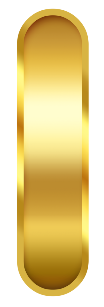 gradient gold letter I png