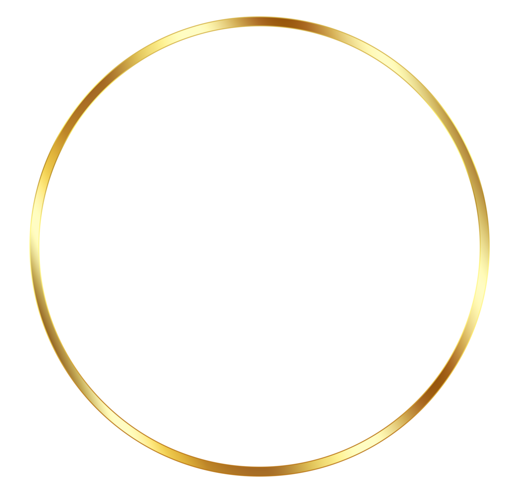 GOLD CIRCLE FRAME png