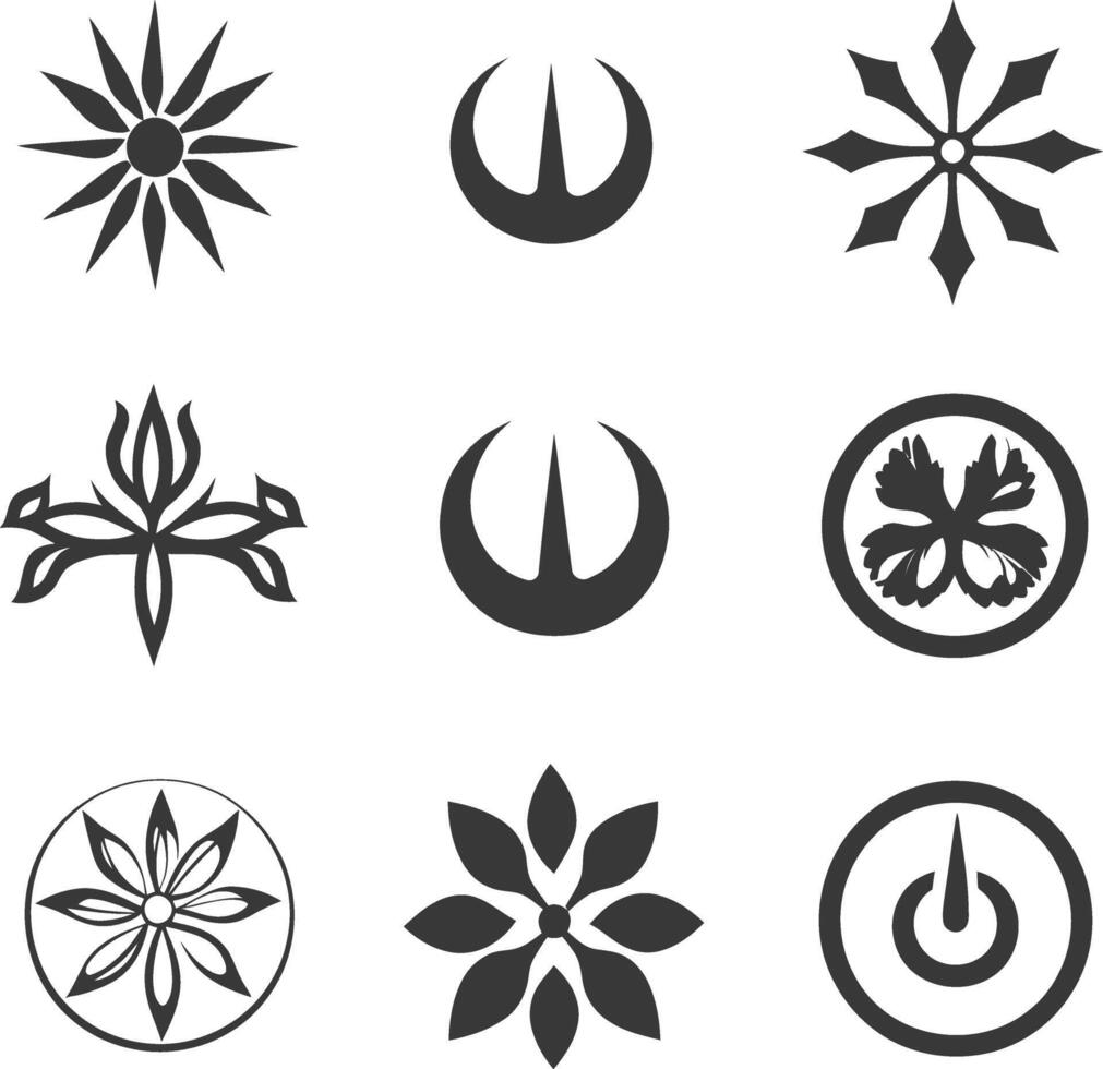 Star wars symbols set illustration vector