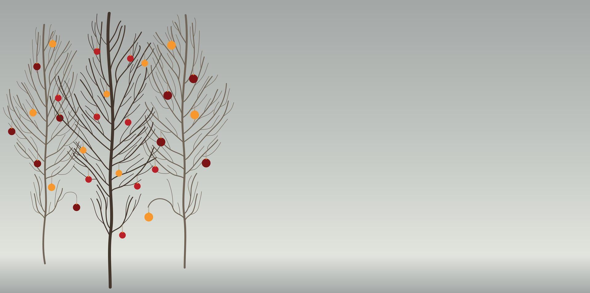 Minimalist Christmas Card vector