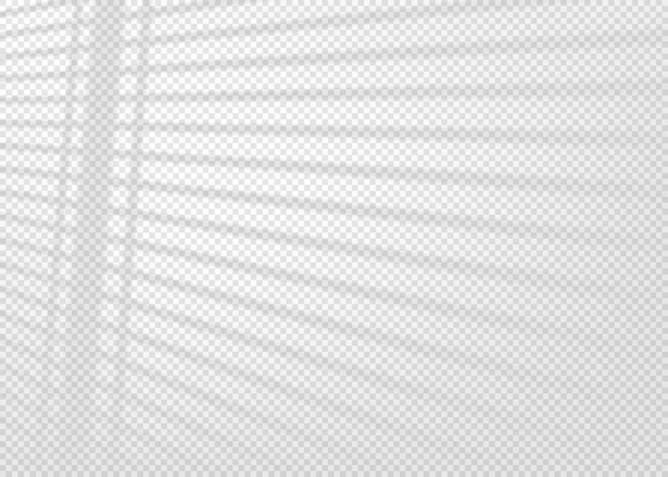 Shadow overlay effect for photo and mockup. Realistic soft blurred shadow of window blinds on light background. illustration of wall with natural sunlight coming in through the jalousie vector