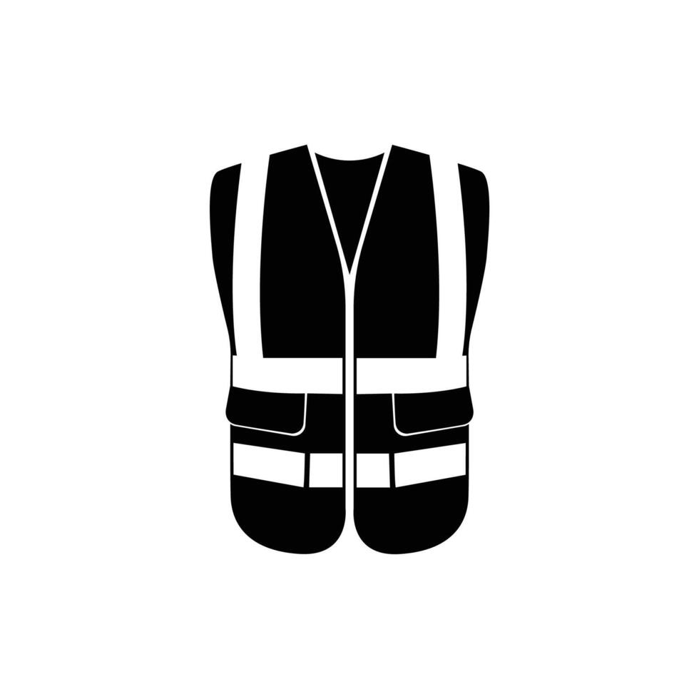 Safety Vest 4 Icon Clipart Illustration vector