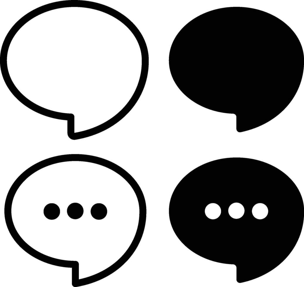 Chat Bubble Icon Clipart Transparent Illustration vector