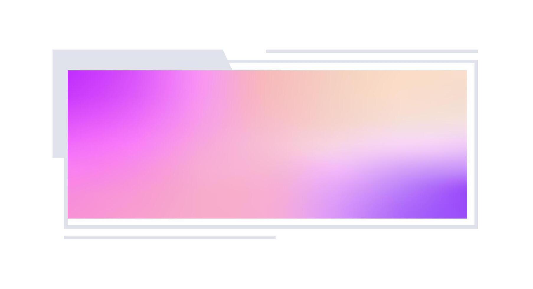 Futuristic element illustration. Colorful lower third overlay. vector