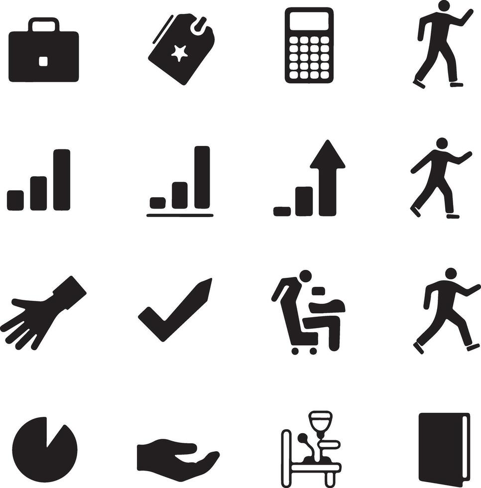 Business and Finance Icons Set for Website Design vector