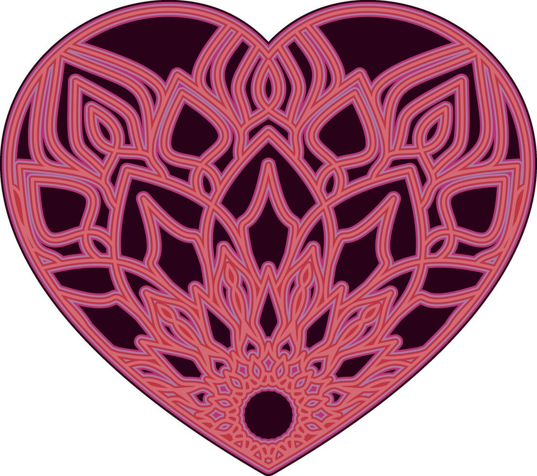 Beautiful color gradations in mandala illustrations vector