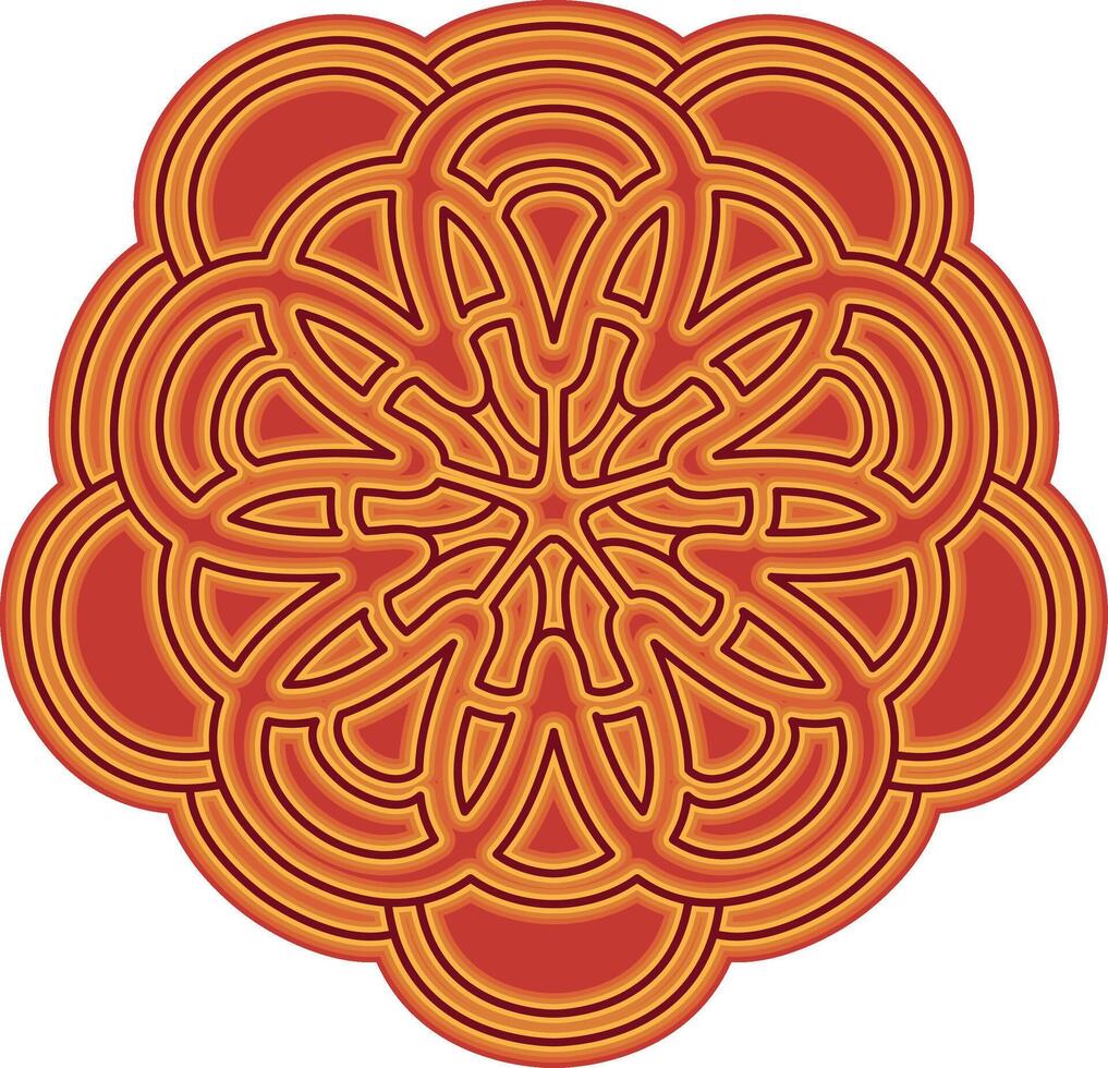 inspiration for mandala illustration designs with beautiful colors vector