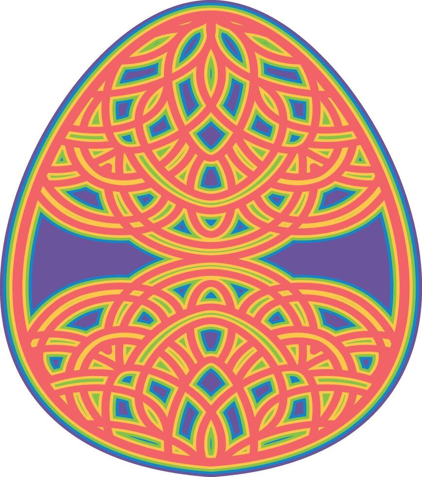 Beautiful color gradations in mandala illustrations vector