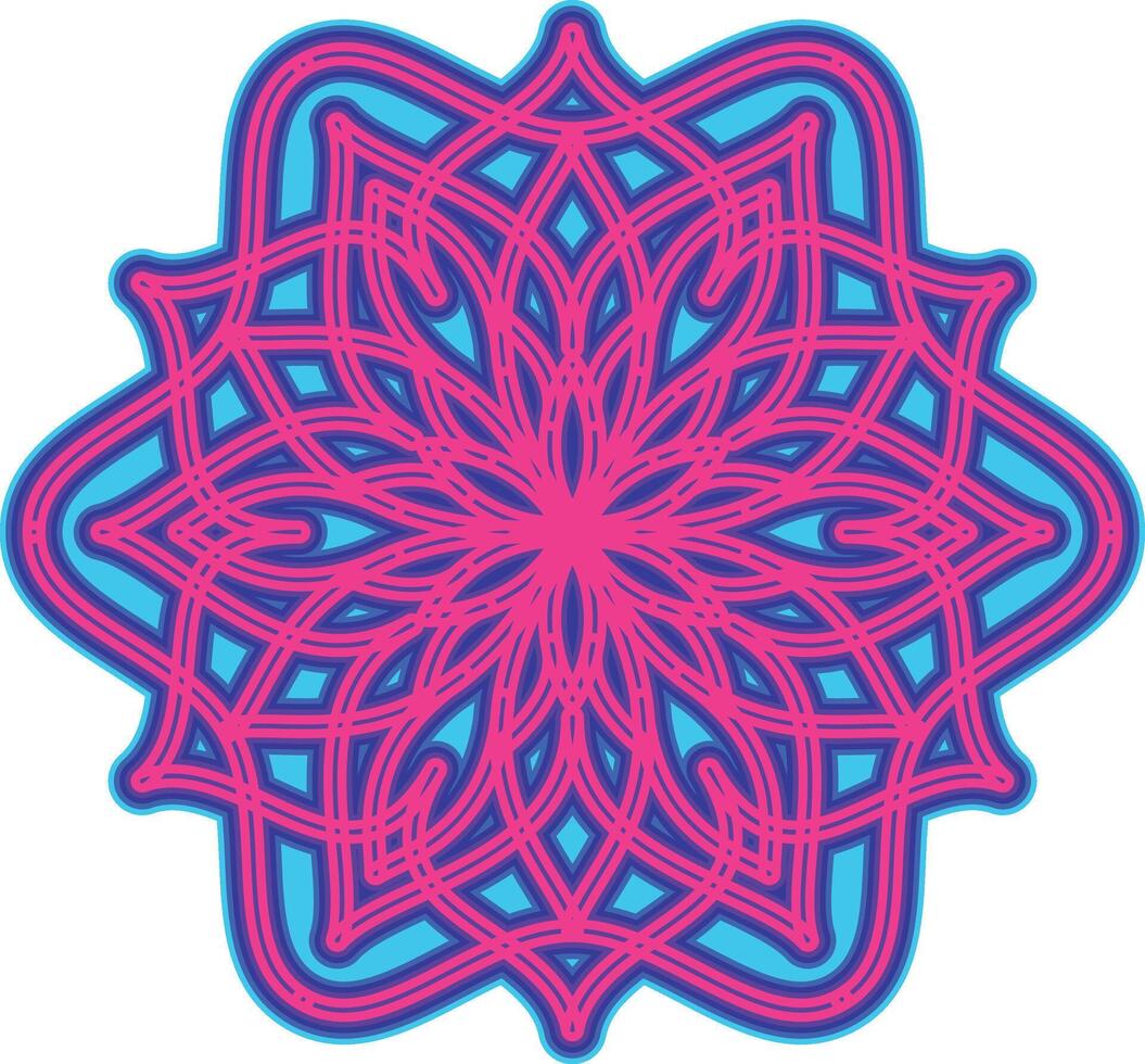inspiration for mandala illustration designs with beautiful colors vector