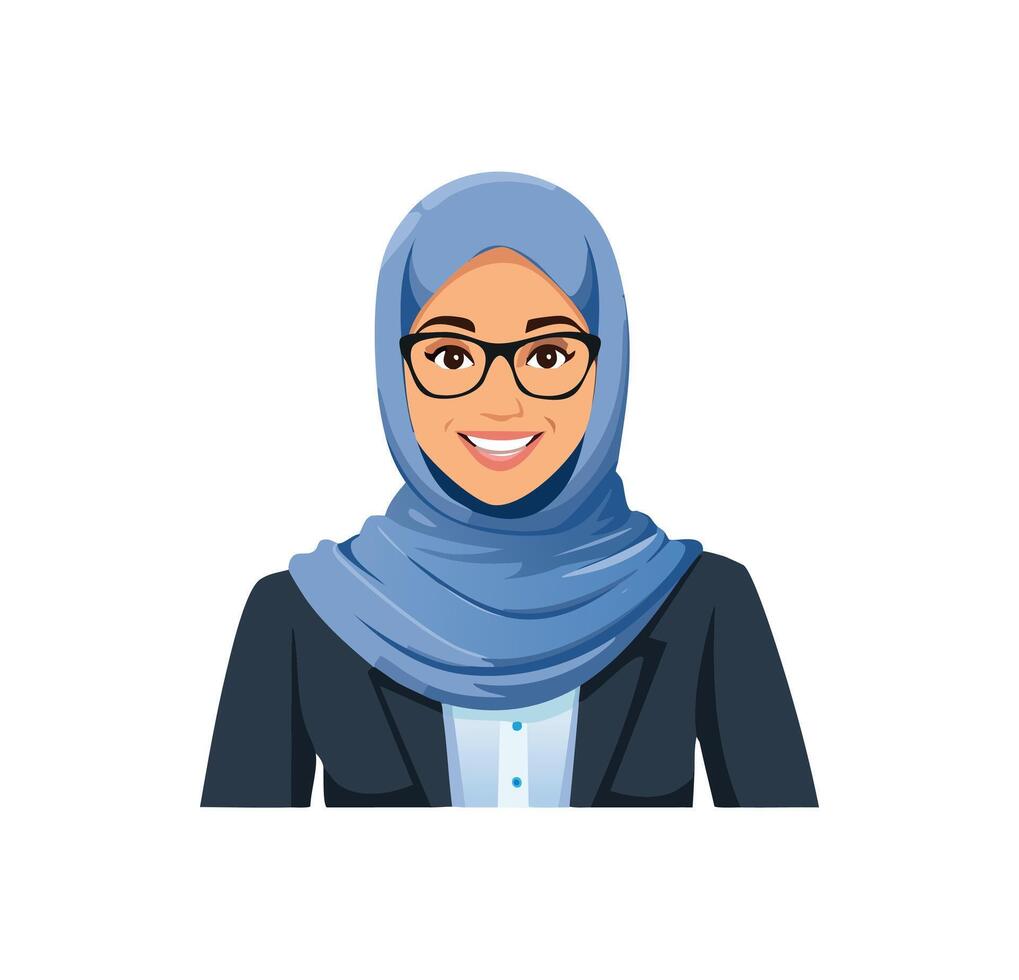 Teacher Girl with Hijab vector