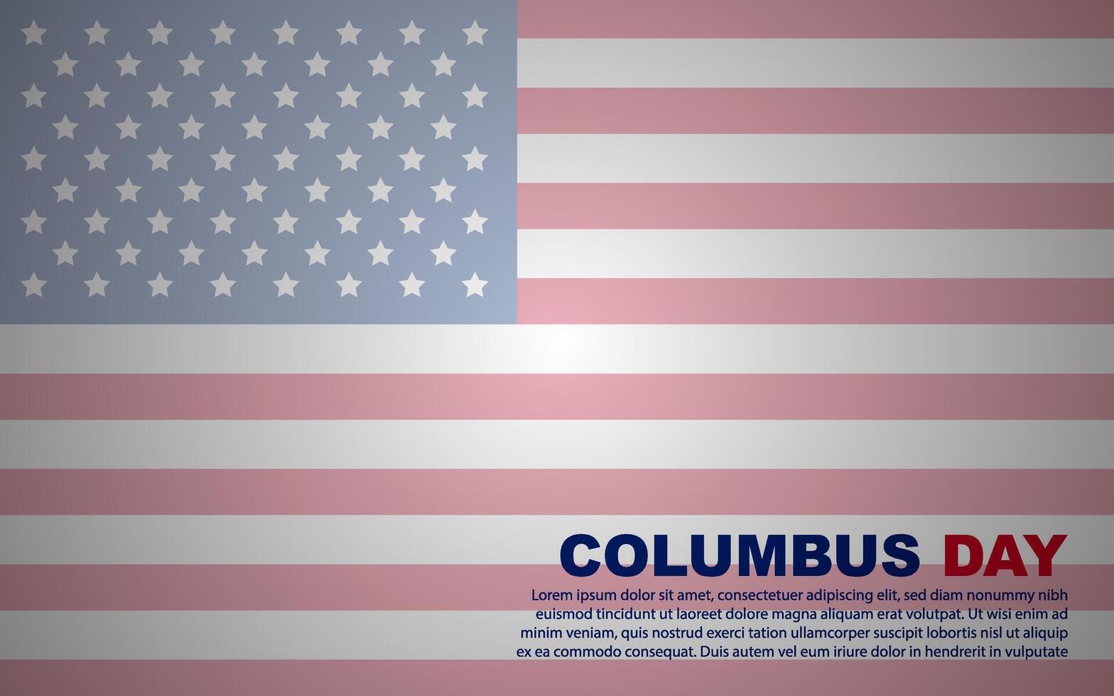 Happy Columbus Day background vector