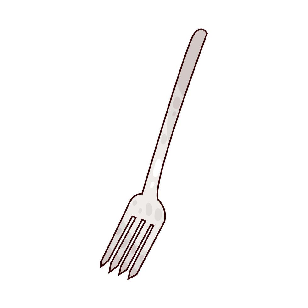 Illustration of fork vector